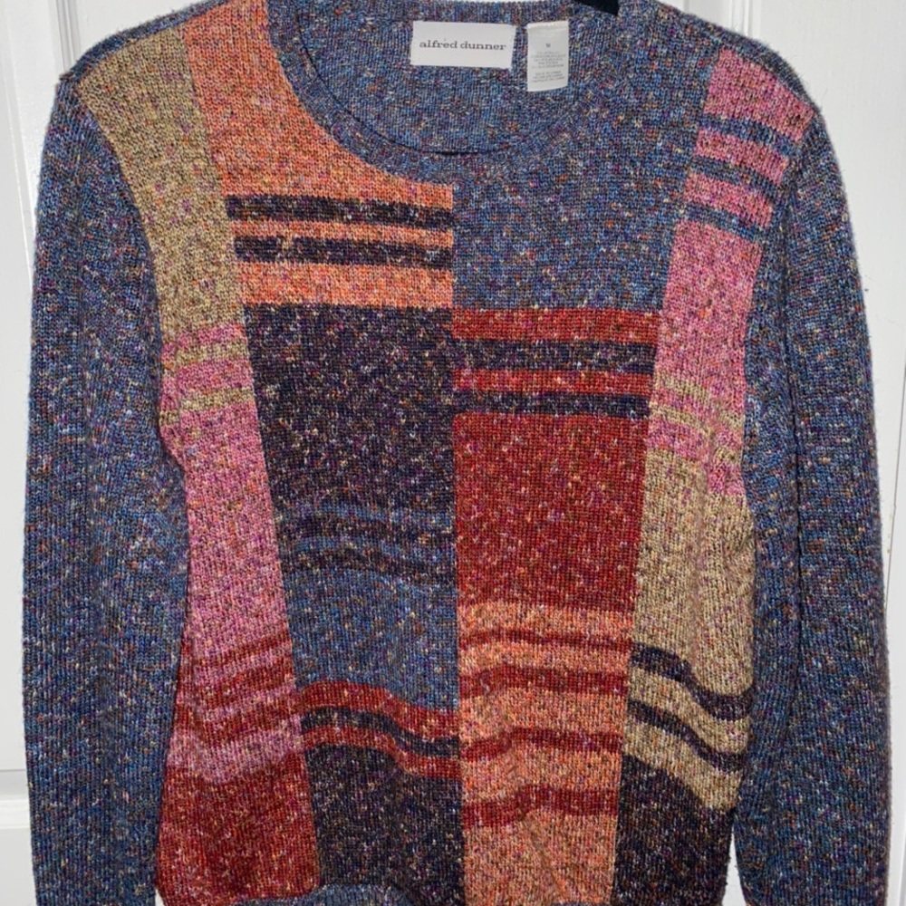 90s Alfred Dunner multicolor print funk sweater